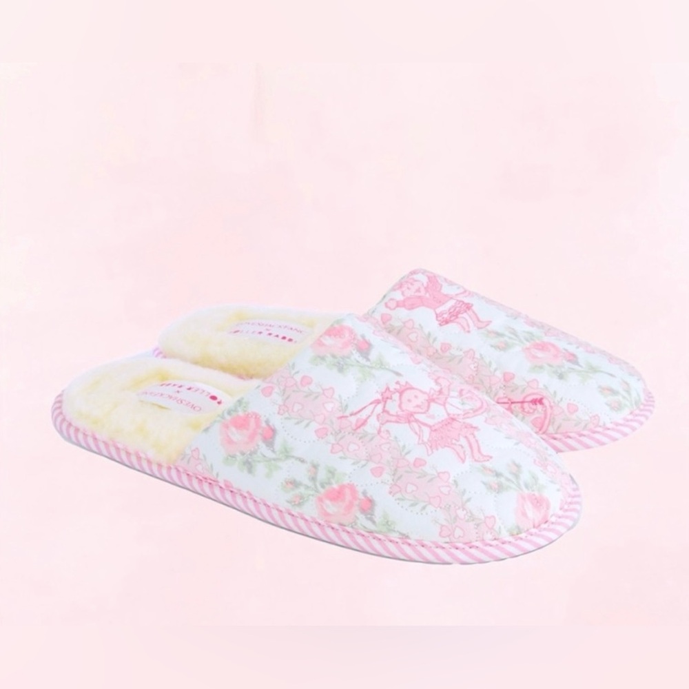 Roller Rabbitt x Loveshackfancy Heirloom Monkey Quilted Slippers - Medium